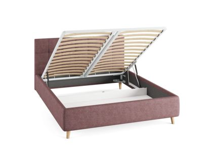Кровать Сонум Bella Рогожка Мокко (с подъемным механизмом) 80х190