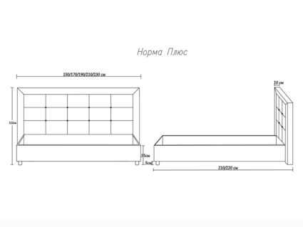 Кровать Димакс Норма + Агат 180х200