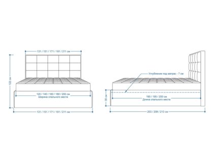 Кровать Lonax Адель велюр Dolly-2 (с подъемным механизмом) 160х195