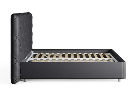 Кровать Сонум Manhattan Экокожа Коричневый (с основанием) 200х190