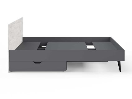 Кровать Сонум Ines Ясмунд + серый 200х190