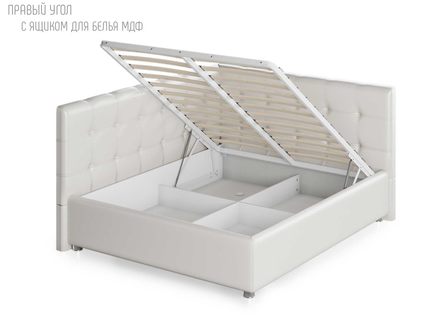 Кровать Nuvola Sabina угловая Velutto 14 (с подъемным механизмом) 120х190